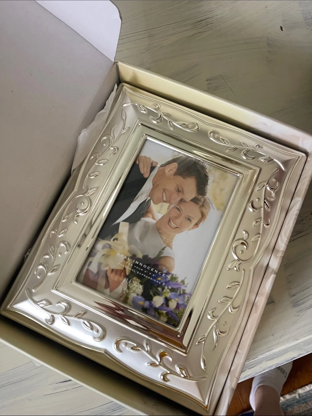 Lenox Ornate Silver-tone Decorative photo album